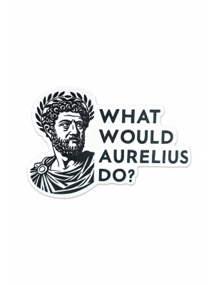 Naklejka "What Would Aurelius Do?" | Filozofia stoicyzmu na co dzień!